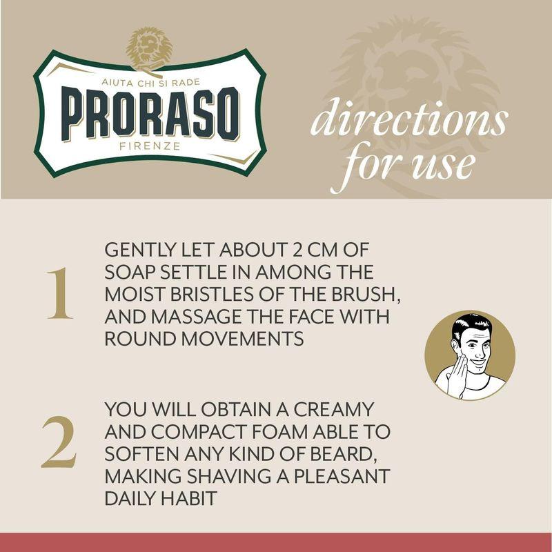 PRORASO (ポロラーソ) PRORASO(ポロラーソ) シェービングクリーム ノーリッシュ 髭剃り メンズ シェービングフォーム 敏感｜az-select-store｜04