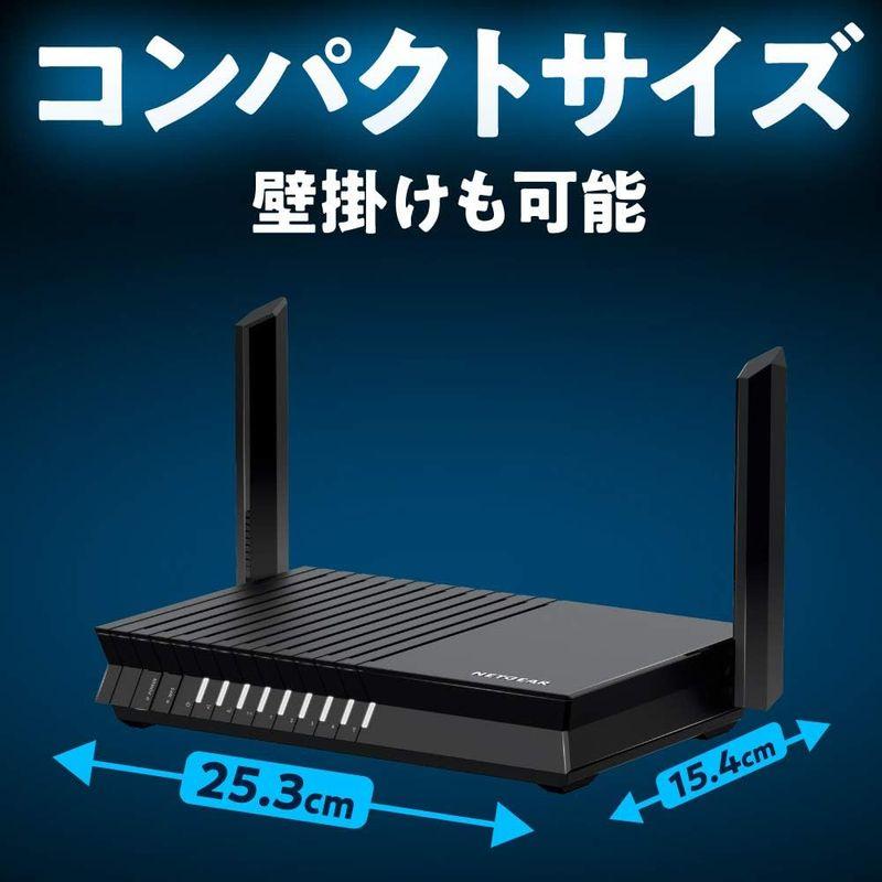 新品正規 メーカー生産終了品 NETGEAR WiFiルーター 無線LAN 11ax(Wi-Fi6)AX1800 iPhone 11/11 Pro M