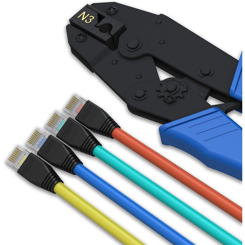 LINKUP Cat6A プラグ ブーツ | RJ45 イーサネット コネクタ ジャック ブーツ | ブラック |100-個入り| ラウンド｜az-select-store｜07