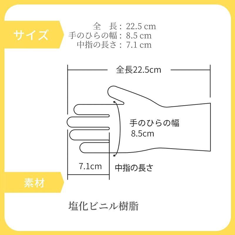 (WhiteLapin株式会社) フィット 使い捨て ビニル手袋 100枚入 使い捨てタイプ (30日間開封後の返品も可能) 日本検品厚生労｜az-select-store｜07