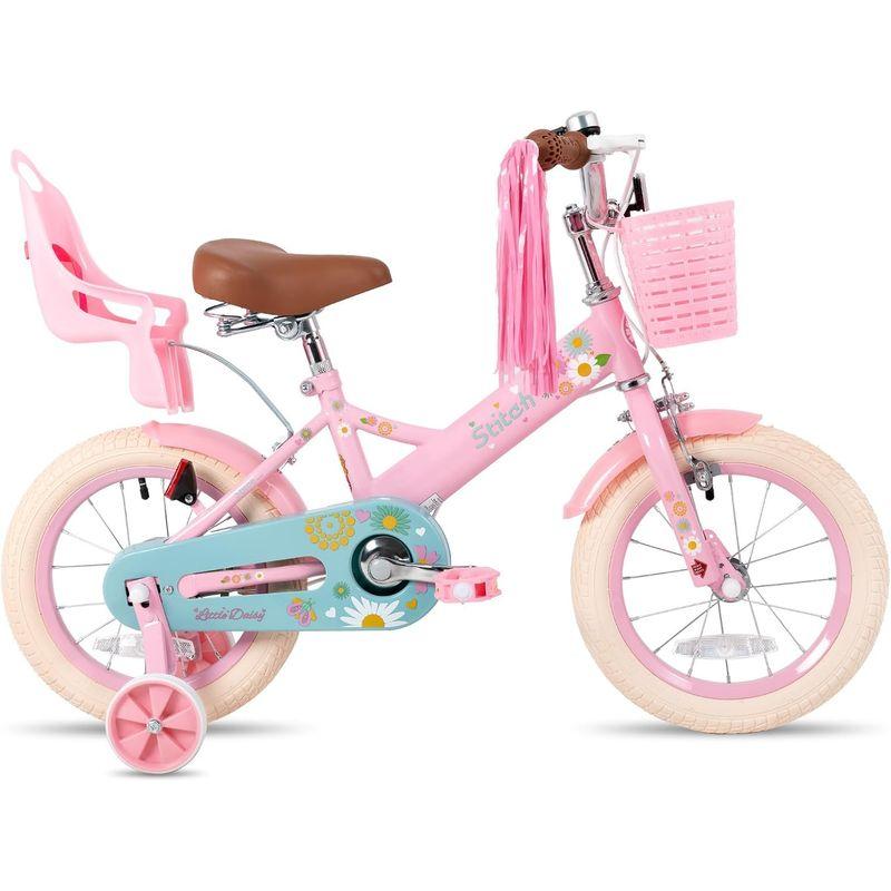 STITCH 子供用自転車 Daisy(デージー) 12 14 16インチ 人形用シート カゴ ポンポン こども 幼児 自転車 バイク キッ｜az-select-store｜04