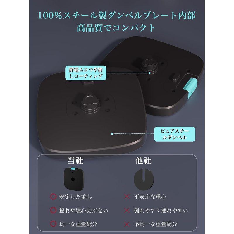 PROIRON ダンベル10kg 可変式 ダンベル10キロ 可変 鉄アレイ ?? たんべる dumbbell weight 10キロ 1個｜az-select-store｜06