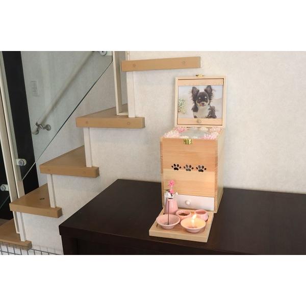 ペット用メモリアル仏壇 Angel Box 天使のボックス型仏壇 5210(ナチュラル)/5211(ホワイト) ※沖縄・離島は不可の画像