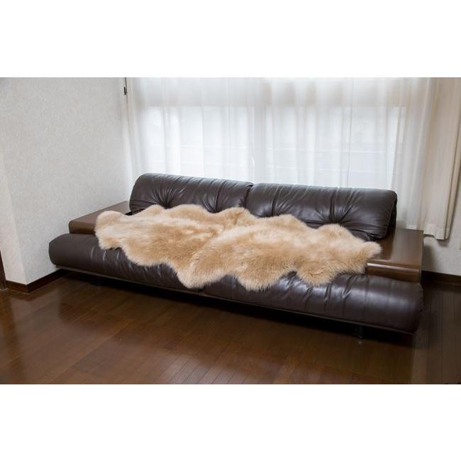 約58X175cm ムートンフリース 長毛タイプ ベージュ、グレー ※代引不可 ※北海道は送料別途1500円、※沖縄・離島は不可 ※2日〜5日お時間をいただきますの画像