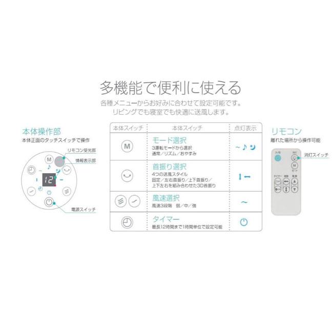 ミストファンサーキュレーター RM-209H　リモコン付き　※メーカーから直送（代引 き不可、沖縄・離島は不可）※2日〜5日お時間をいただきます｜az-shop｜04