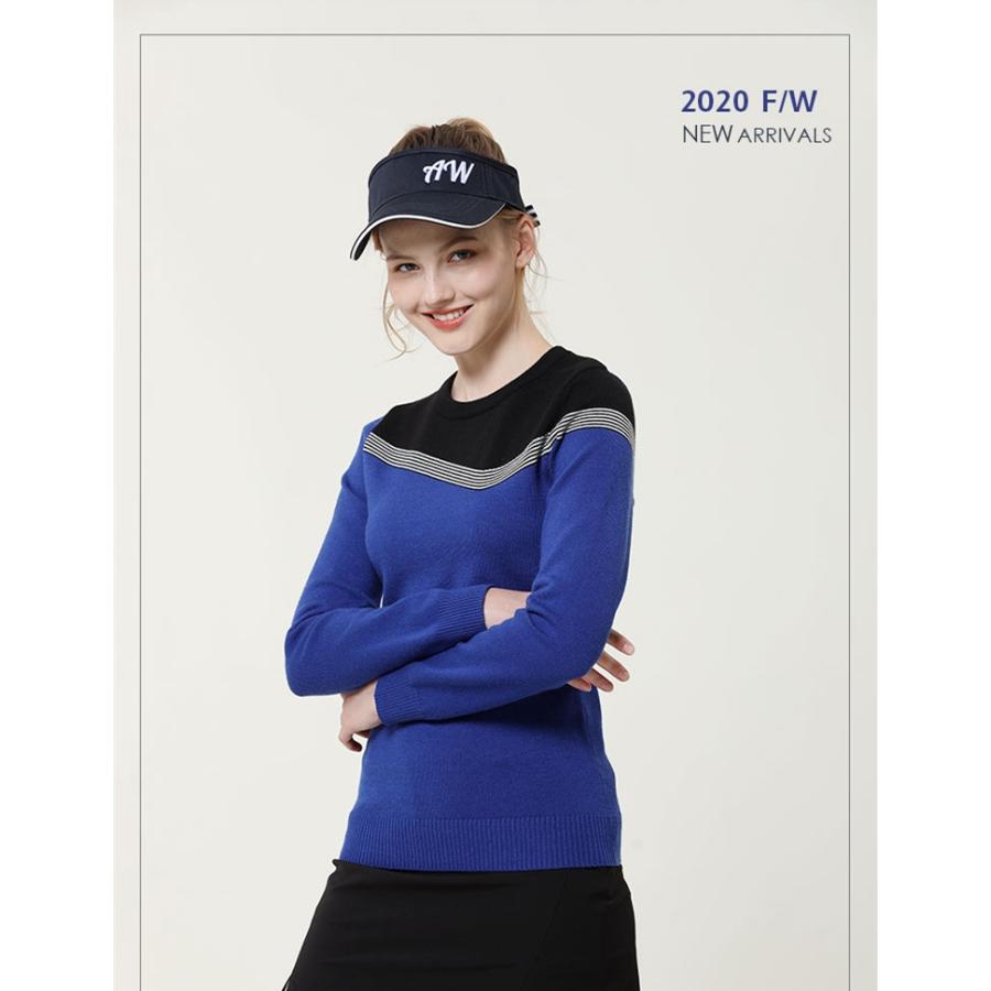 ゴルフウェア レディース ゴルフ アウター 長袖 無地 ニット おしゃれ 大人可愛い シンプル 定番 防寒 秋冬 1106gefmy02 Azaargo 通販 Yahoo ショッピング