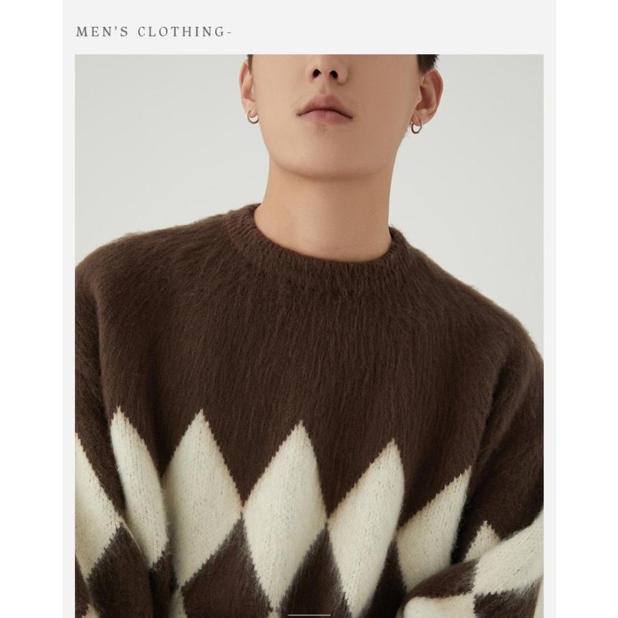 上品な ニットセーター メンズ おしゃれ あったか 防寒 冬新作 メンズニット 無地 シンプル トップス 長袖 ニット セーター トップス