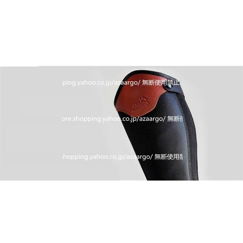 乗馬用 ハーフチャップス 合皮 人工皮革 乗馬用品 馬具 乗馬チャップス