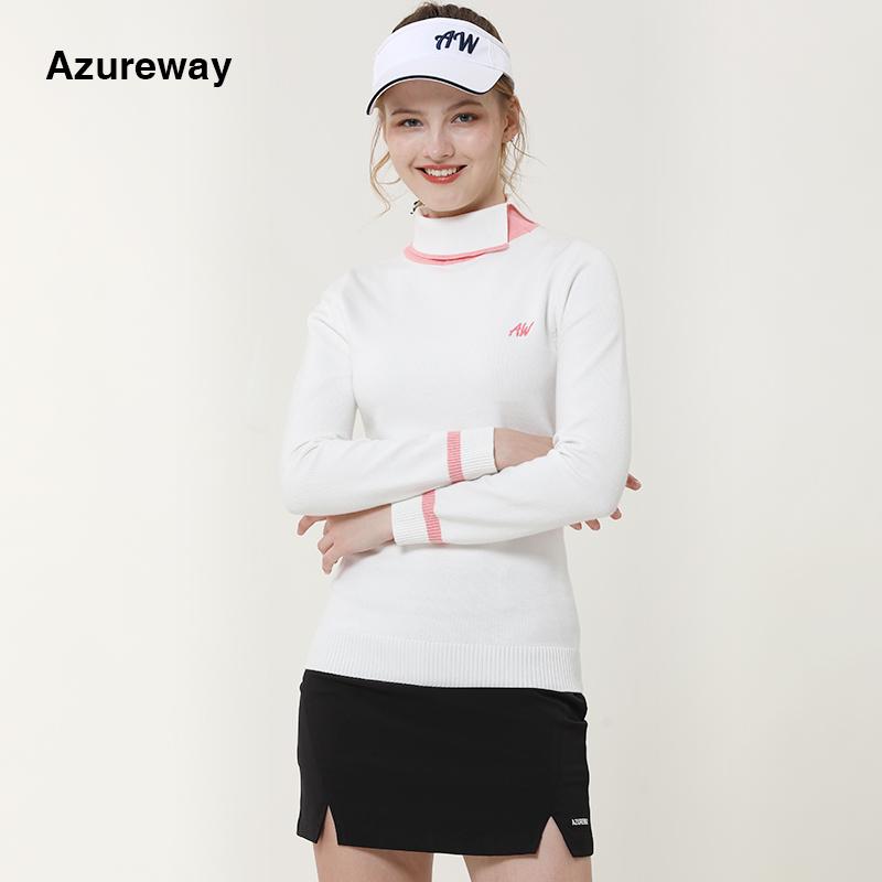 ゴルフウェア レディース ゴルフ アウター 長袖 無地 ニット おしゃれ 大人可愛い シンプル 定番 防寒 秋 冬 21 最大 オフ