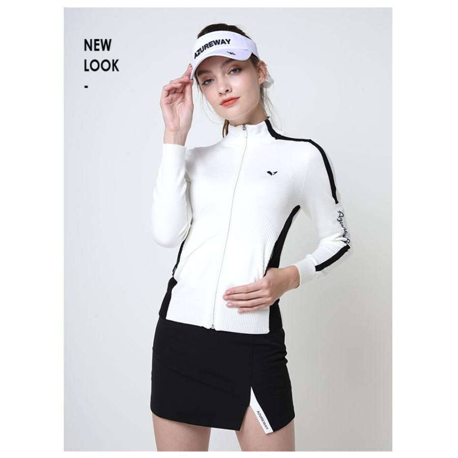 ゴルフウェア レディース ゴルフ アウター 長袖 無地 ニット おしゃれ 大人可愛い シンプル 定番 防寒 秋 冬 21 nvmaoyi18 Azaargo 通販 Yahoo ショッピング