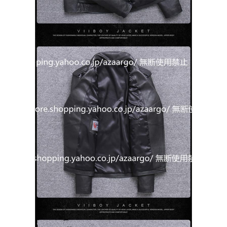 メンズ ジャケット 本革 牛革 バイク ライダースジャケット ウェア 春 