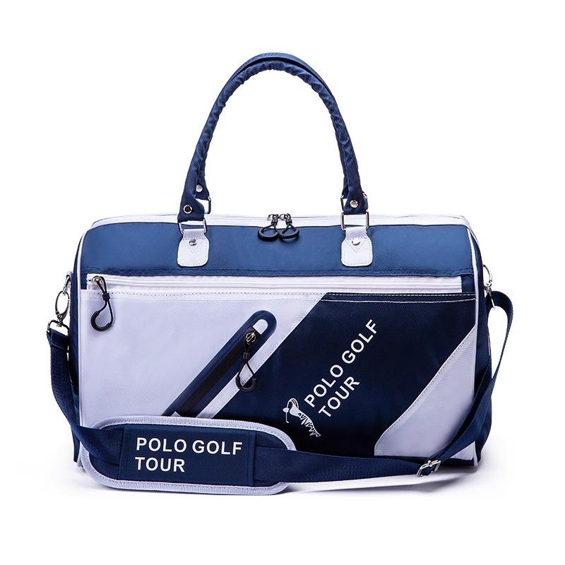 kitarou　Polo Golf ポロ　ゴルフ＆旅行用ボストンバッグ POLO GOLFゴルフ衣類バッグ 男女兼用 スポーツカジュアル旅行用 二層式