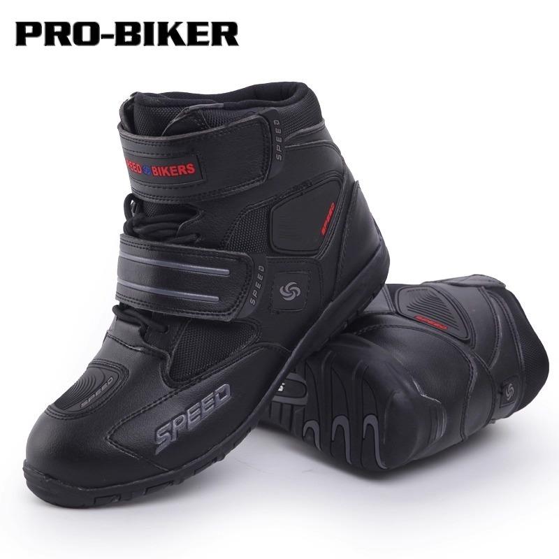 pro-biker転倒防止オートバイシューズ 男性用プロテクター付きブーツ 