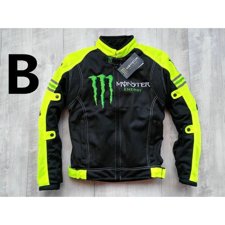 モンスター エナジー メッシュ バイク ジャケット ライダース