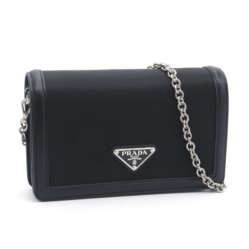 PRADA（プラダ） ミニバッグ 1BP019 ナイロン レザー ブラック
