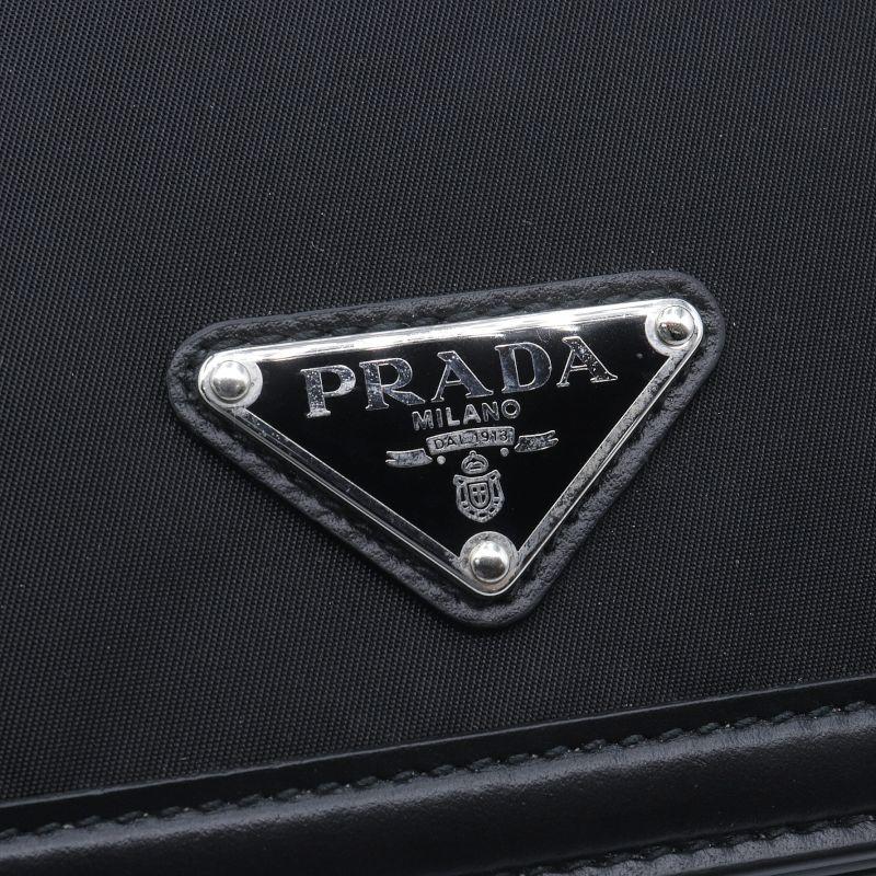 PRADA（プラダ） ミニバッグ 1BP019 ナイロン レザー ブラック
