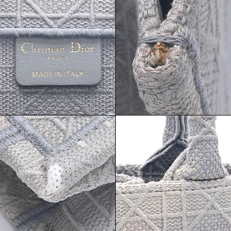 新品未使用Dior Book Tote バッグ ミディアム グレー(保証書類◎) Dior Book Tote ディオール ブックトートバッグ ミディアム キャンバス