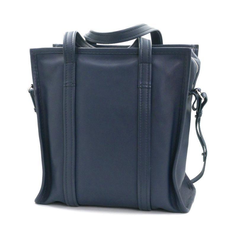 【極美品】バレンシアガ バザールショッパーS レザー 2way トート シルバー BALENCIAGA（バレンシアガ） バザールショッパーS 443096 レザー