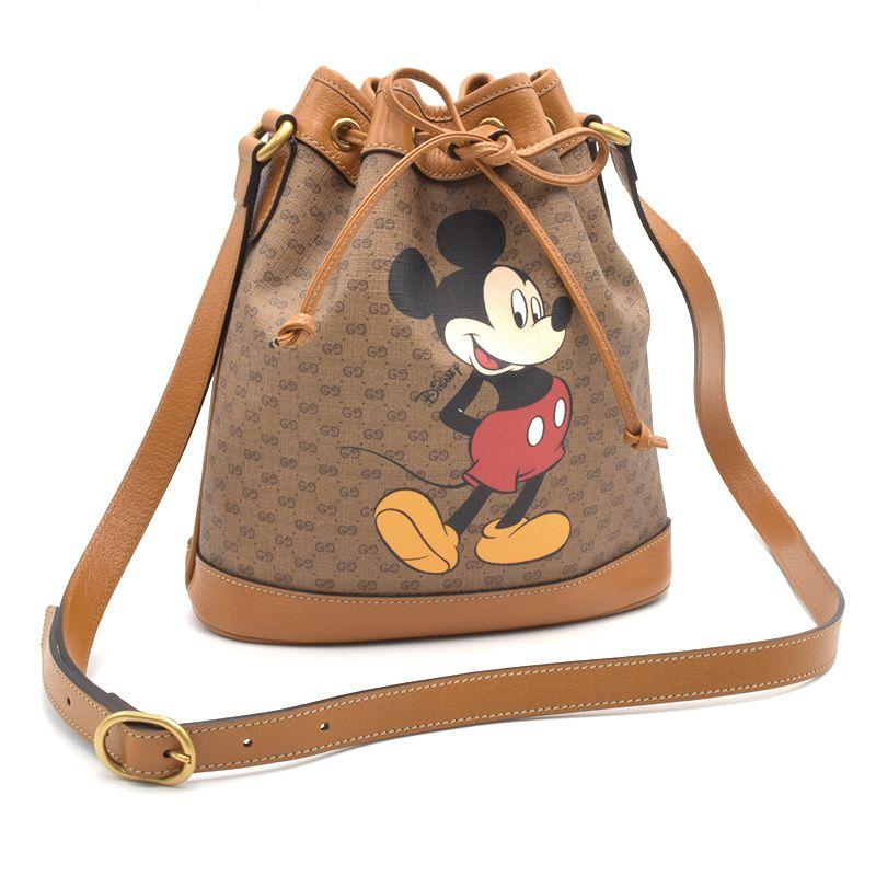 グッチ DISNEY×GUCCI スモールバケットバッグ 602691 GGスプリーム 