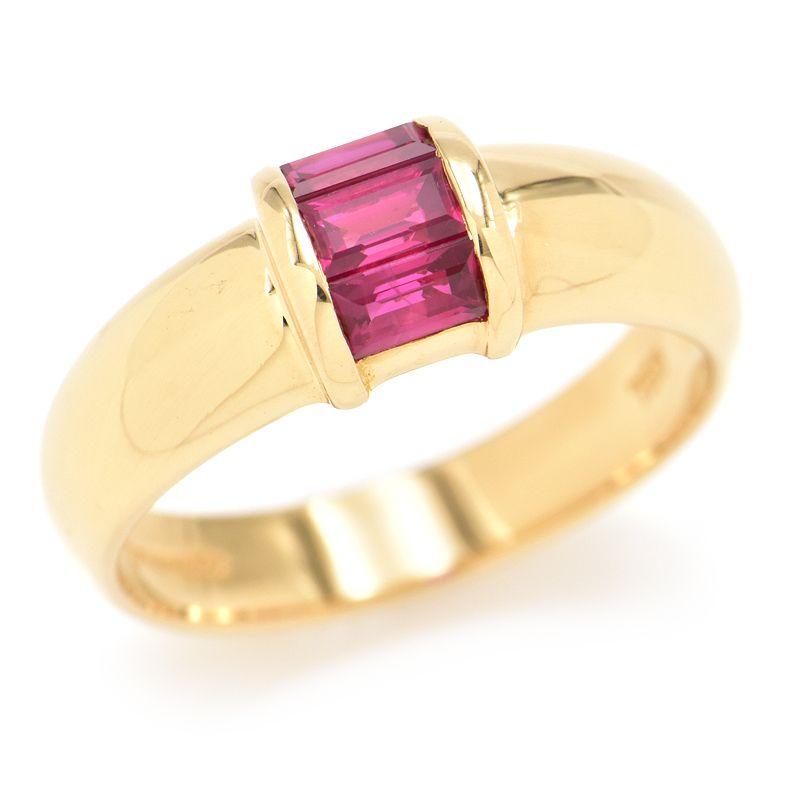 TIFFANY&Co. ティファニー スタッキングルビーリング 9.5号 K18YG 仕上  