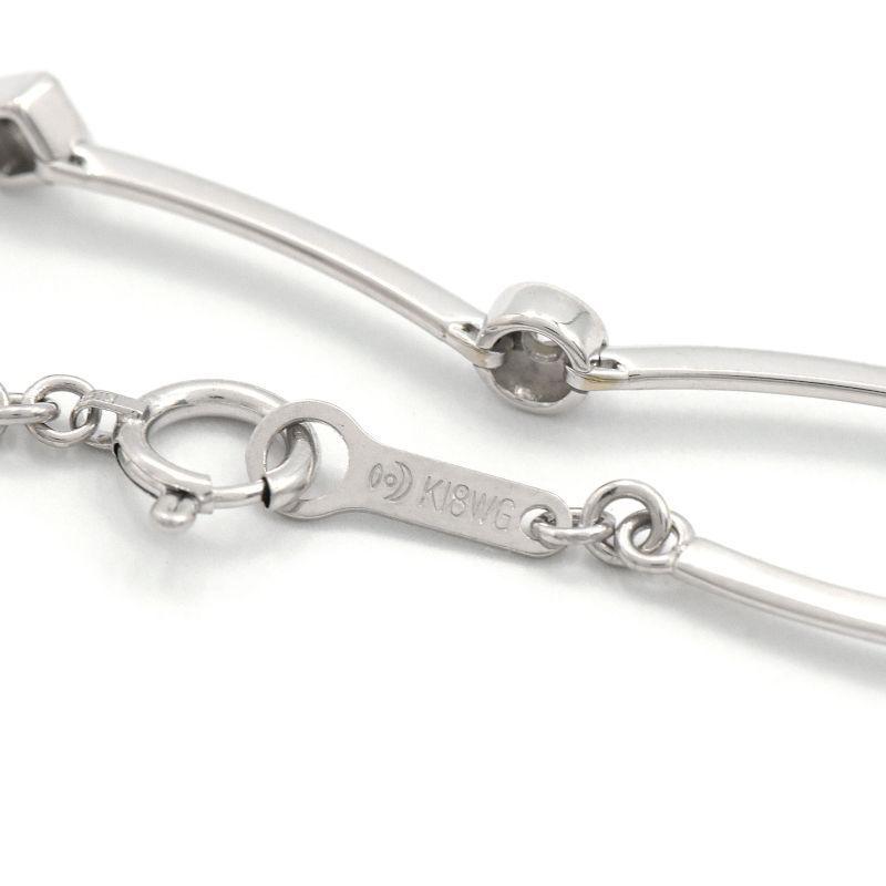 TASAKI（タサキ） 0.13ctダイヤモンドブレスレット K18WG ステーション