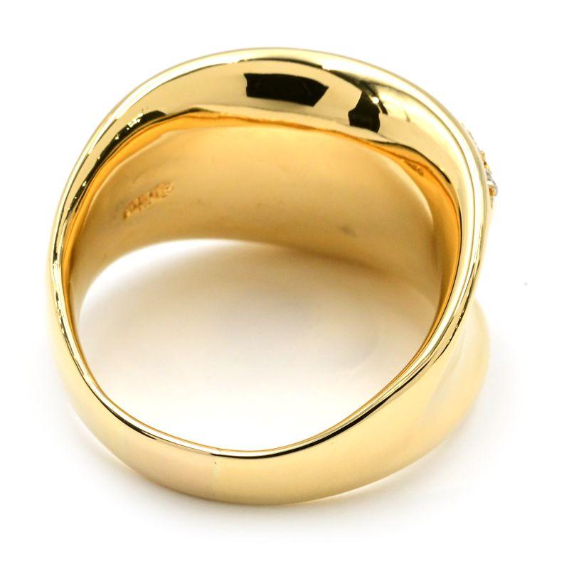 ジュエリーマキ 0.52ct天然ダイヤモンドリング 15号 K18YG 新品