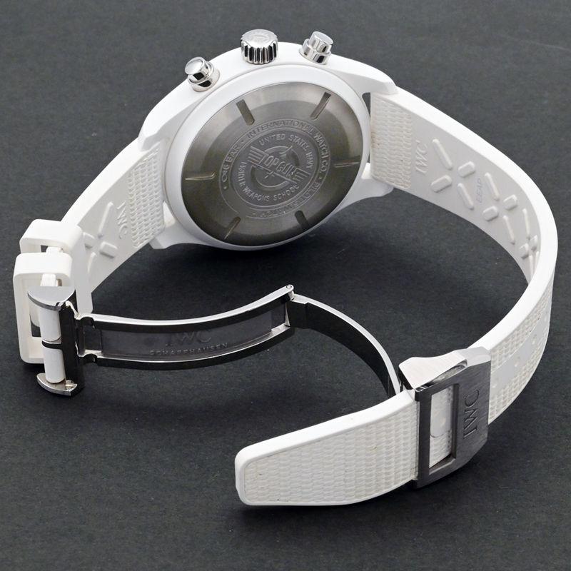 [3年保証] IWC メンズ パイロットウォッチ クロノグラフ トップガン レイクタホ IW389105 箱保 ホワイト 自動巻き 腕時計 中古 送料無料 | パイロット・ウォッチ | 01