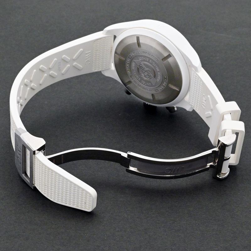 [3年保証] IWC メンズ パイロットウォッチ クロノグラフ トップガン レイクタホ IW389105 箱保 ホワイト 自動巻き 腕時計 中古 送料無料 | パイロット・ウォッチ | 02