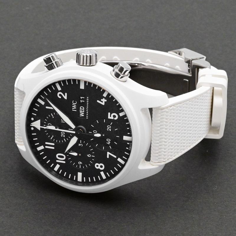 [3年保証] IWC メンズ パイロットウォッチ クロノグラフ トップガン レイクタホ IW389105 箱保 ホワイト 自動巻き 腕時計 中古 送料無料 | パイロット・ウォッチ | 03
