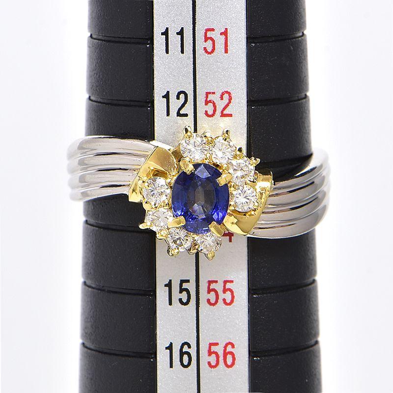 高級 Pt900 ダイヤモンド 1.01ct フラワー 花 ダイヤ リング 指輪