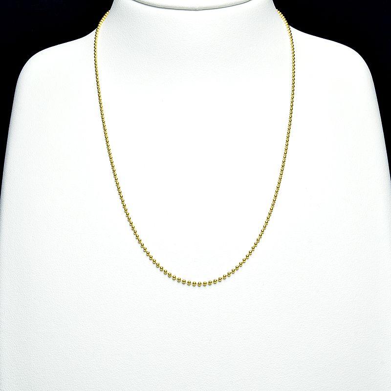 ボールチェーンネックレス K18Yg ボールネックレスチェーン ネックレス 