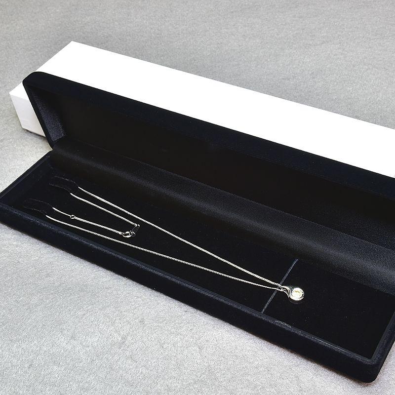 0.4ct天然ダイヤモンドネックレス Pt900 Pt850 1粒ダイヤネックレス ベゼルセット 勾玉モチーフ まが玉 プラチナ 地金4.4g 中古 送料無料_6
