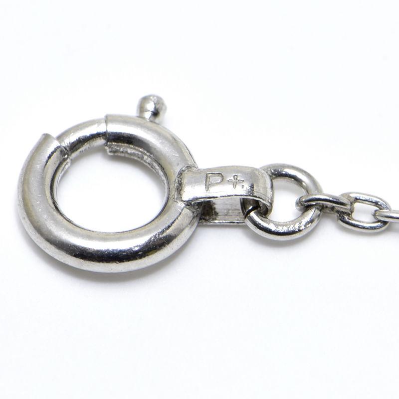 切子チェーンネックレス Pt850 切子ネックレスチェーン カットバー 