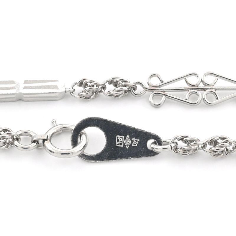 切子チェーンネックレス Pt850 切子ネックレスチェーン ゴシック調