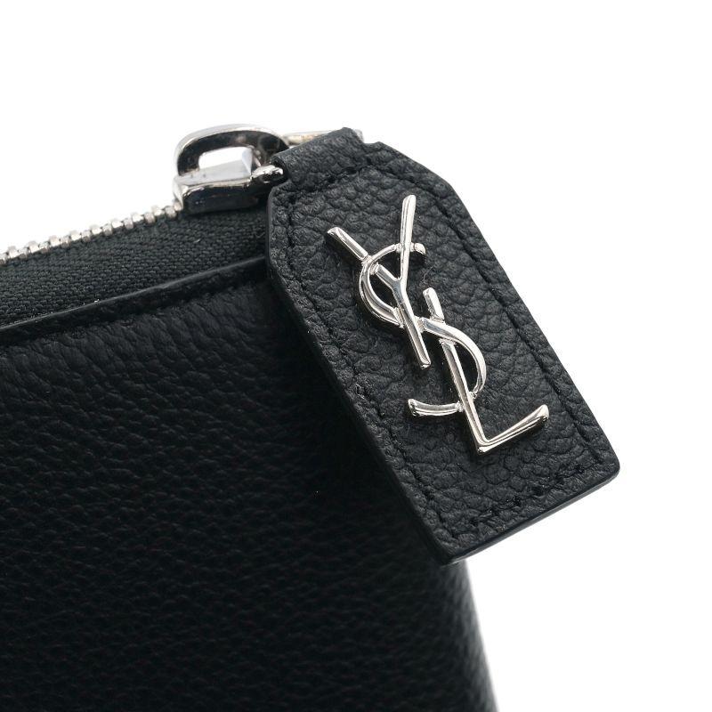 SAINT LAURENT サンローラン クラシック フルジップウォレット 414680 長財布
 レザー ネイビー レディース【中古】【473】 SAINT LAURENT サンローラン クラシックラウンドファスナー長財布