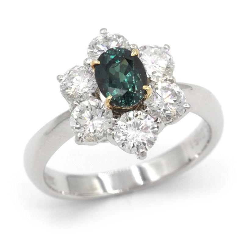 アレキサンドライト リング Pt900 11号