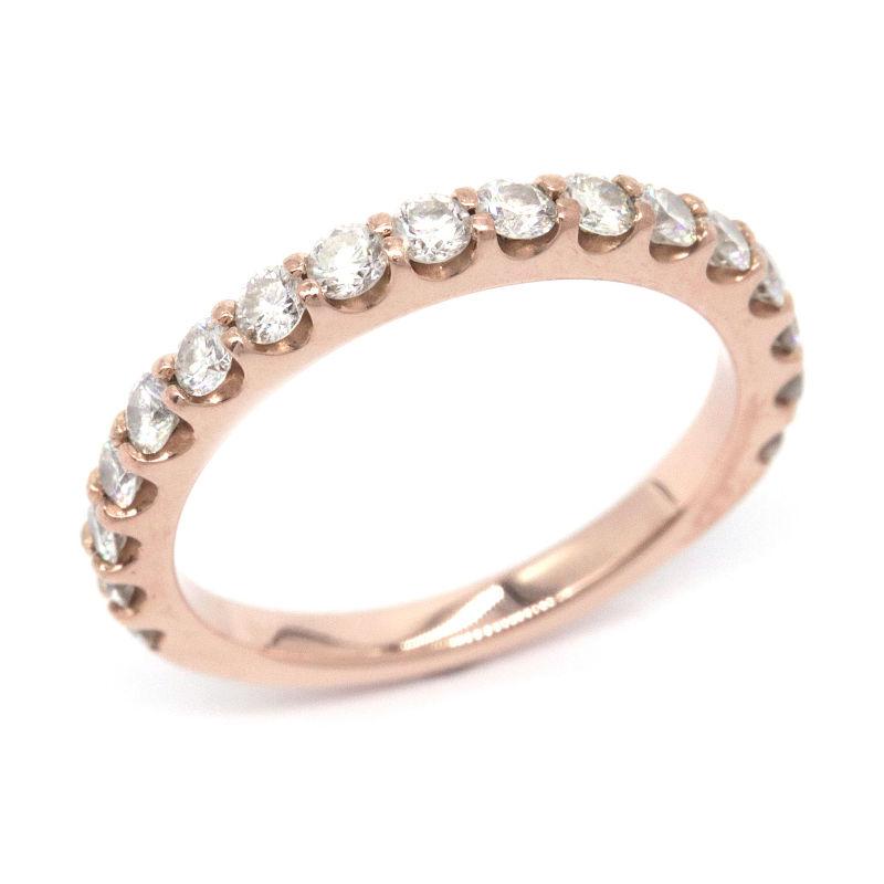 ポンテヴェキオ 合計0.53ctダイヤモンドリング 7号 K18PG ピンク  