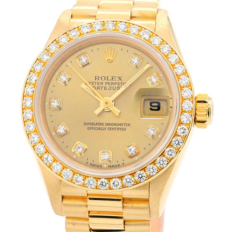 ロレックス ROLEX デイトジャスト トリドール 68279BIC K18YG/K18WG/K18PG 自動巻き レディース 腕時計 デイトジャスト 68279BIC (G) K18スリーゴールド トリドールブレス