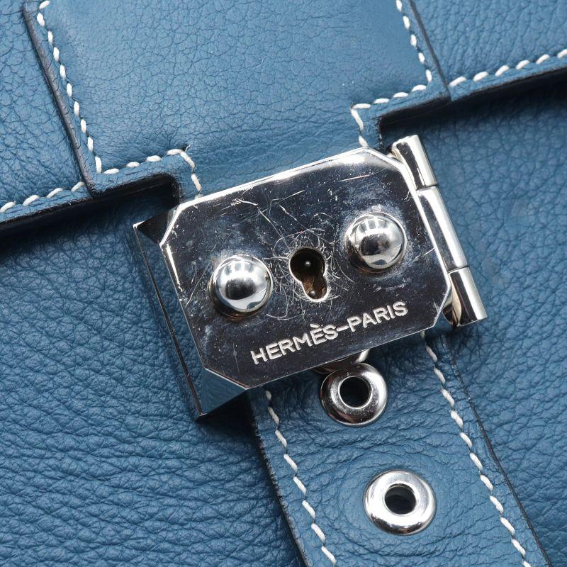 バッカス様　エルメスサックアデペッシュ38ブルージーン HERMES（エルメス） サックアデペッシュ38 □G刻印 2003年製 トリヨン
