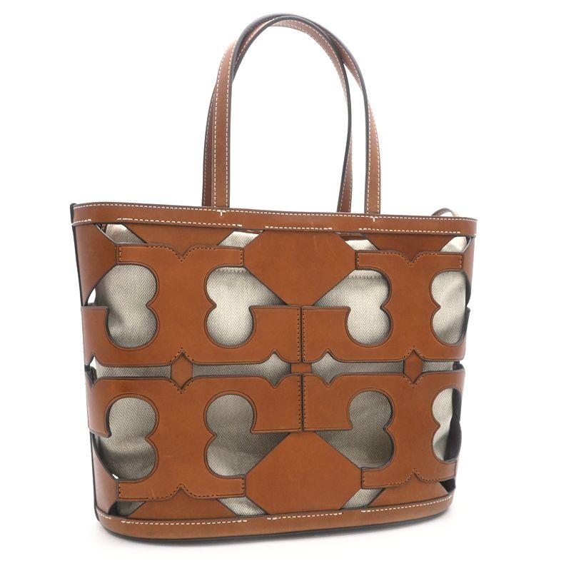 【訳あり未使用級】トリーバーチ ケリントン フローラル トートバッグ レザー トリーバーチ ケリントン スクエア ボタニカルトートバッグ 白