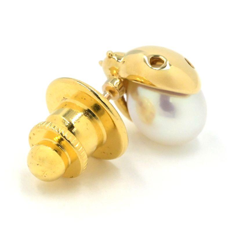 MIKIMOTO（ミキモト） バロックパールピンブローチ K18YG あこや真珠