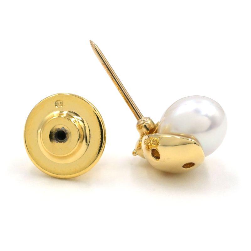 MIKIMOTO（ミキモト） バロックパールピンブローチ K18YG あこや真珠