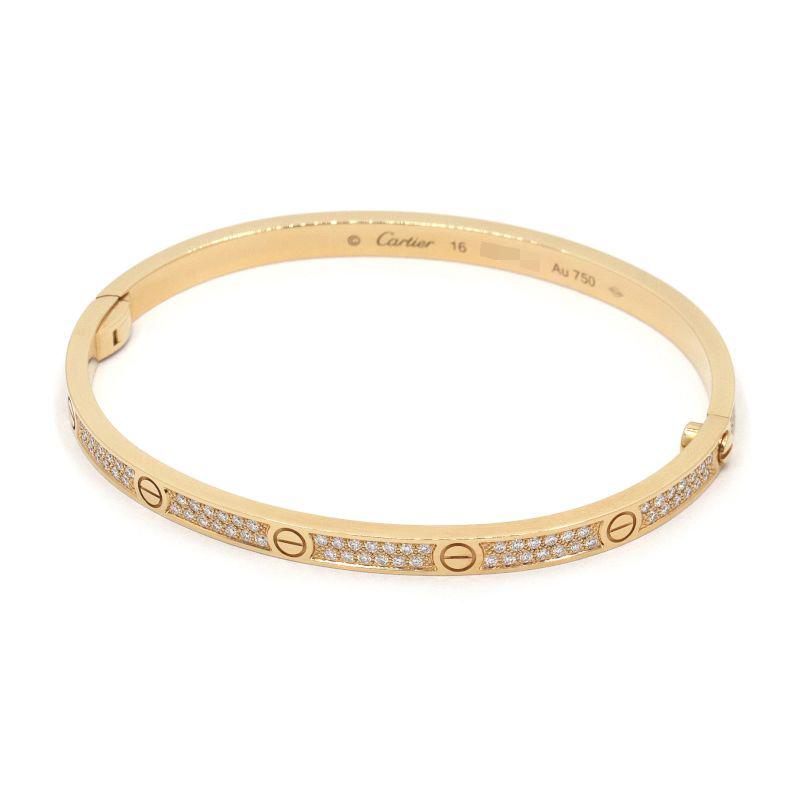 LOVE（Cartier） カルティエ Loveブレスレット スモールモデル パヴェ