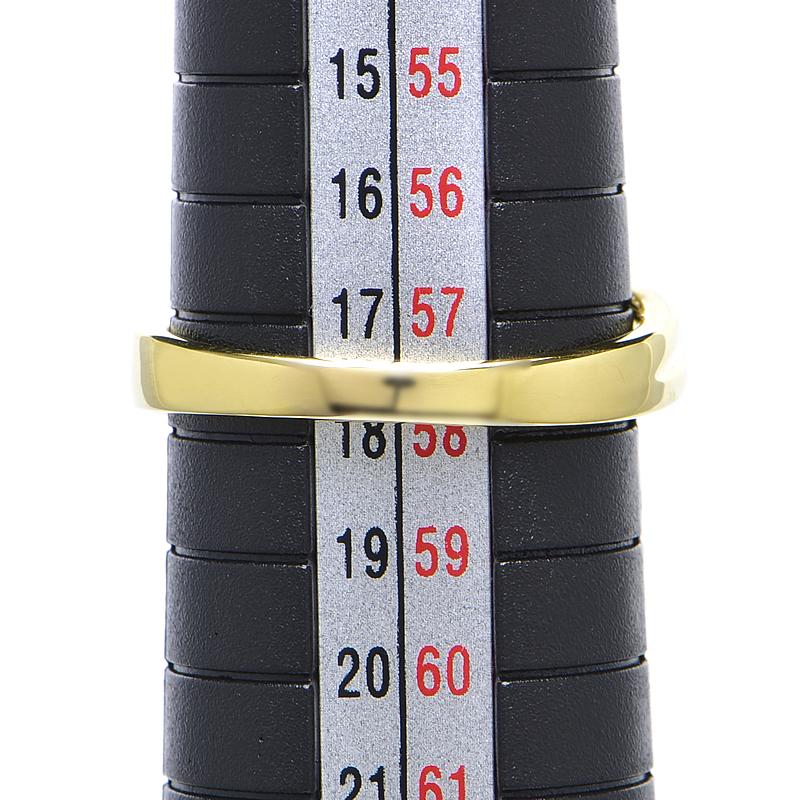 0.80ct天然ダイヤモンドリング 17号 K18YG リーフモチーフ 葉っぱモチーフ 指輪 植物 ボタニカル イエローゴールド 地金6.3g 中古 送料無料 0.80ct天然ダイヤモンドリング 17号 K18YG リーフモチーフ 葉っぱ