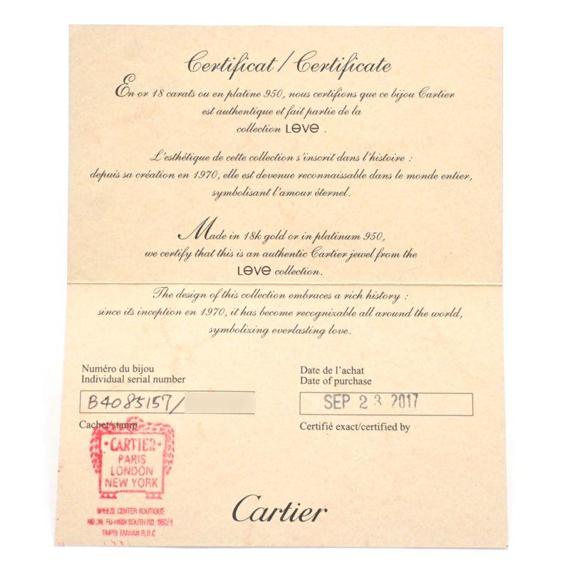 LOVE（Cartier） カルティエ ラブリング スモールモデル #57 17号