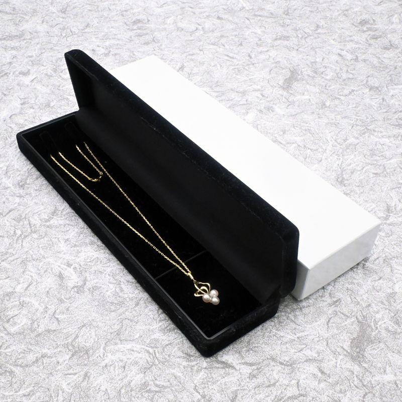 MIKIMOTO（ミキモト） パール ネックレス K18YG 真珠 3粒 ハート 