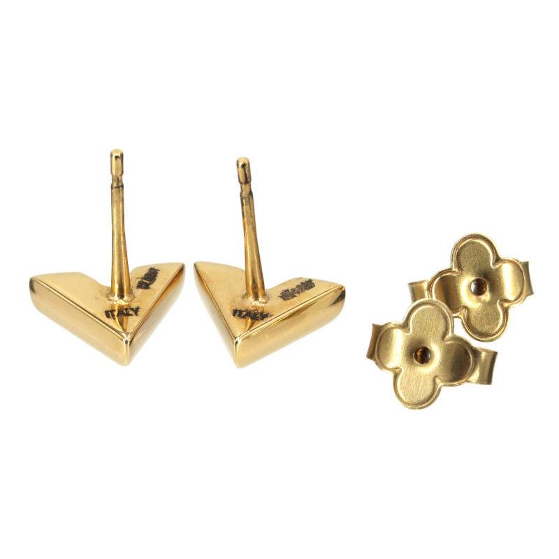 ルイヴィトン スタッズ イヤリング・エセンシャルV ピアス 両耳用  