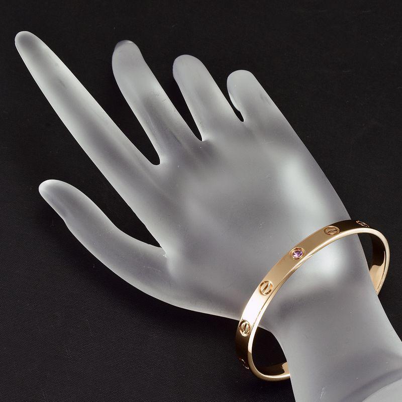 カルティエ ラブブレスレット #17 K18PG 新品仕上済 ピンクサファイア カルティエ ラブブレスレット #17 K18PG 新品仕上済 ピンクサファイア