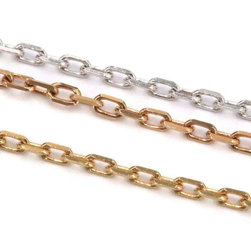 Cartier カルティエ チェーンネックレス K18YG K18PG K18WG 新品仕上げ 
