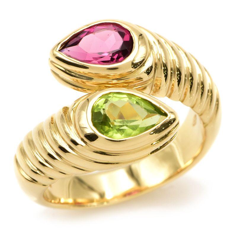 BVLGARI ブルガリ ドッピオバチェラートリング 10.5号 K18YG 新品仕上  